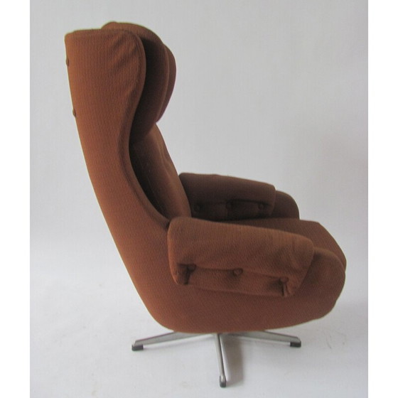 Image 1 of Fauteuil à oreilles pivotant vintage par UP Závody Rousínov, Tchécoslovaquie 1970