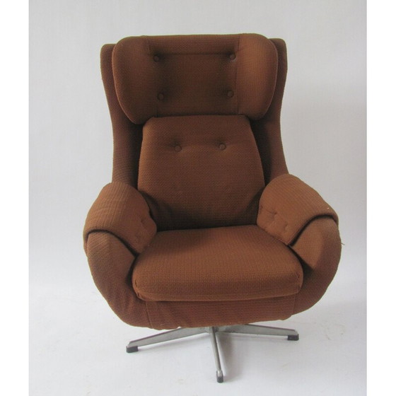Image 1 of Fauteuil à oreilles pivotant vintage par UP Závody Rousínov, Tchécoslovaquie 1970