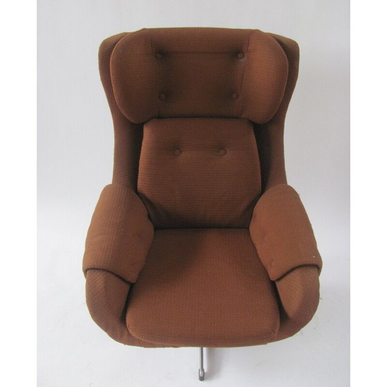 Image 1 of Fauteuil à oreilles pivotant vintage par UP Závody Rousínov, Tchécoslovaquie 1970