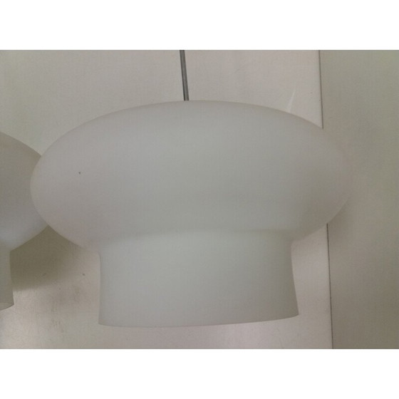 Image 1 of Lustre vintage en métal chromé de Napako, Tchécoslovaquie 1970