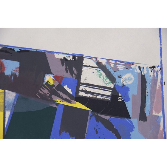 Image 1 of Lithographie moderne abstraite en couleurs de Hardy Strid, 1950