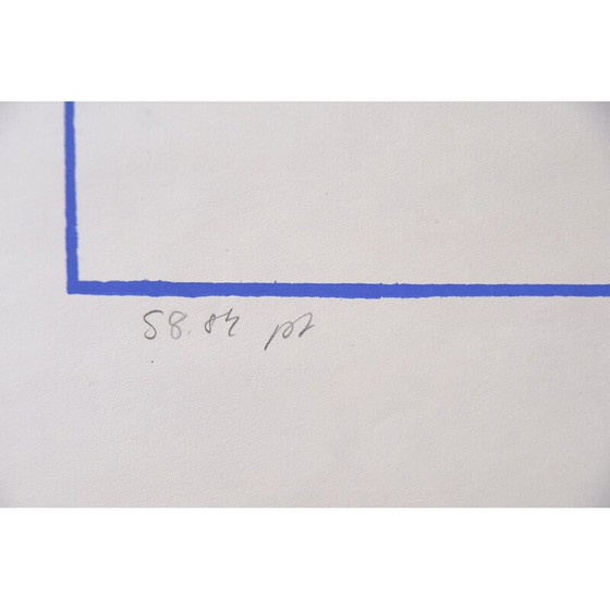 Image 1 of Lithographie moderne abstraite en couleurs de Hardy Strid, 1950