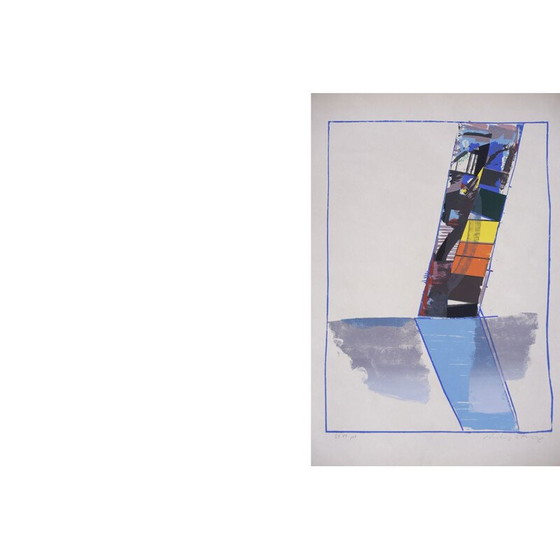 Image 1 of Lithographie moderne abstraite en couleurs de Hardy Strid, 1950