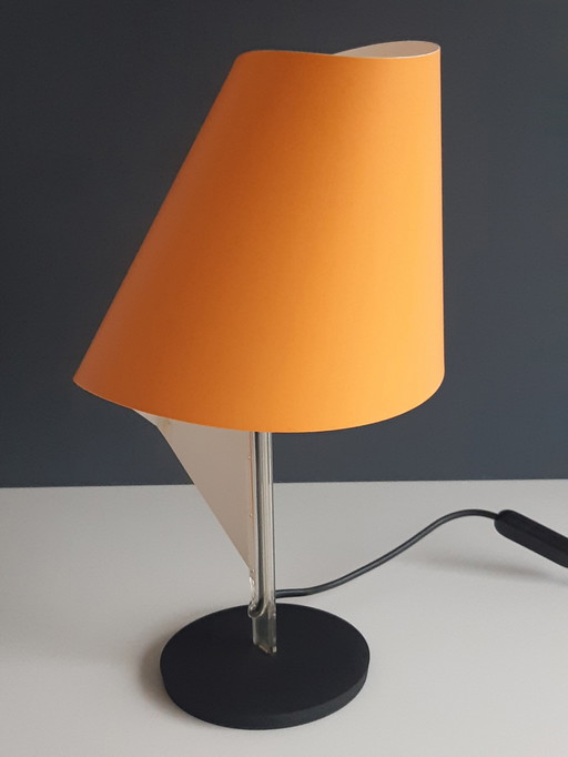 Lampe à poser Nautilus jaune-orange d'Italiana Luce