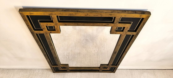 Image 1 of Grand Miroir Doré Design Deknudt Des 1970’S