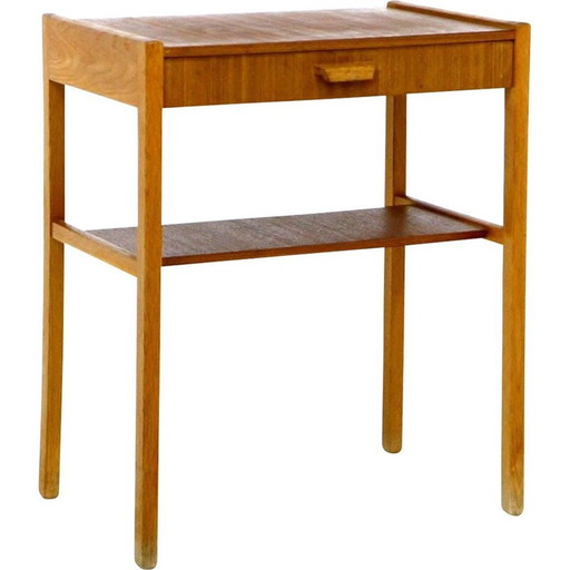 Table de chevet vintage en teck, Suède 1960