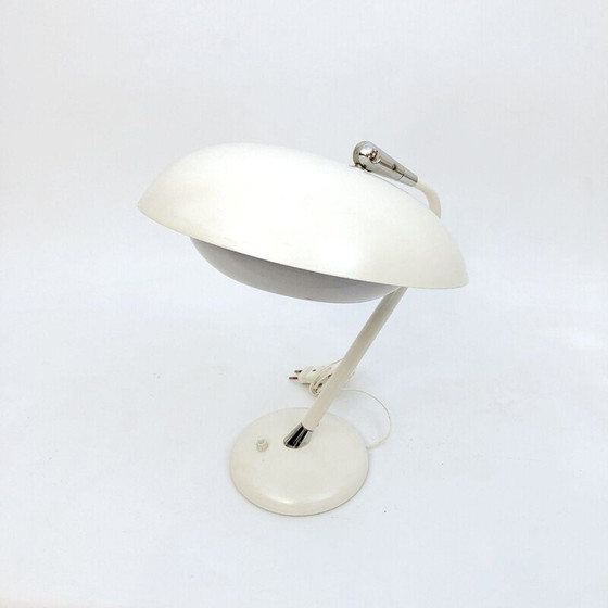 Image 1 of Lampe de table blanche vintage par Stilnovo, Italie 1950