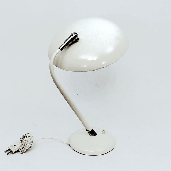 Image 1 of Lampe de table blanche vintage par Stilnovo, Italie 1950
