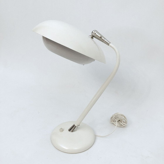 Image 1 of Lampe de table blanche vintage par Stilnovo, Italie 1950