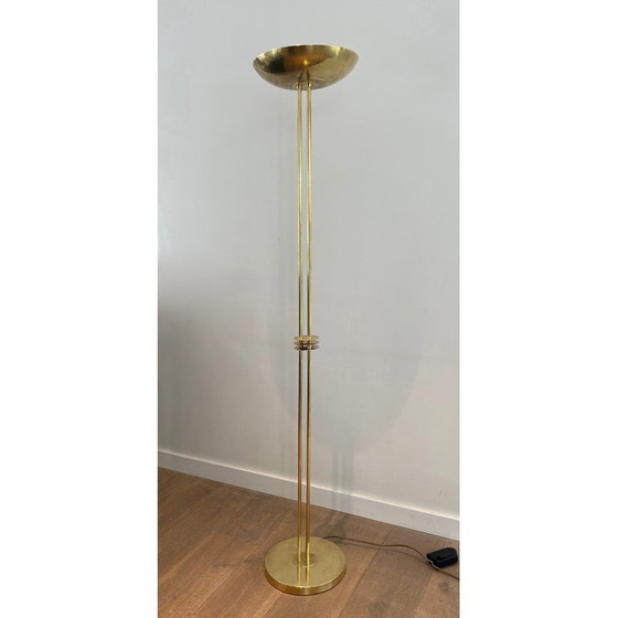 Image 1 of Lampadaire vintage en laiton, 1970