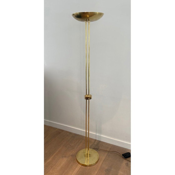 Image 1 of Lampadaire vintage en laiton, 1970