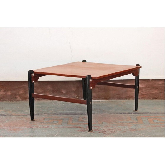 Image 1 of Table basse Vitnage Scandinavia avec plateau en acajou, 1950