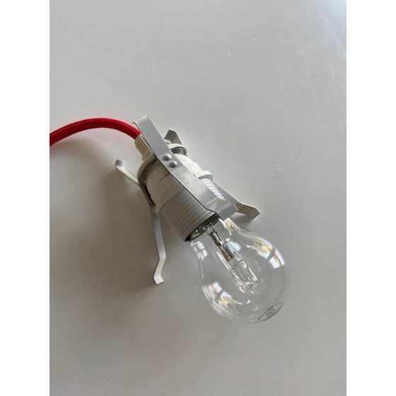 Image 1 of Suspension vintage "P et T" en verre opale de Michael Bang pour Holmegaard, Danemark 1970