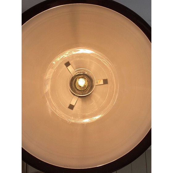 Image 1 of Suspension vintage "P et T" en verre opale de Michael Bang pour Holmegaard, Danemark 1970