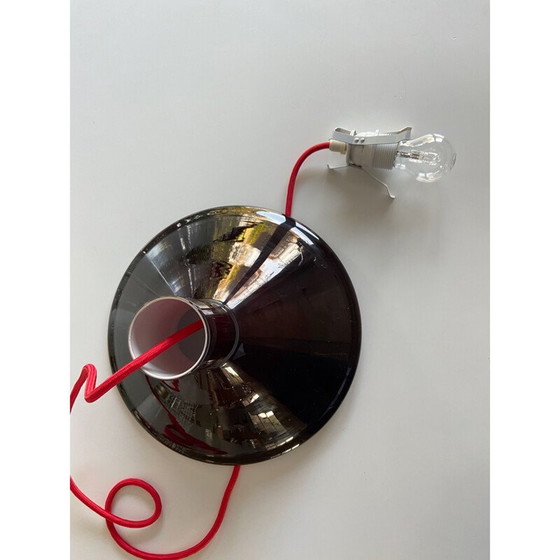 Image 1 of Suspension vintage "P et T" en verre opale de Michael Bang pour Holmegaard, Danemark 1970