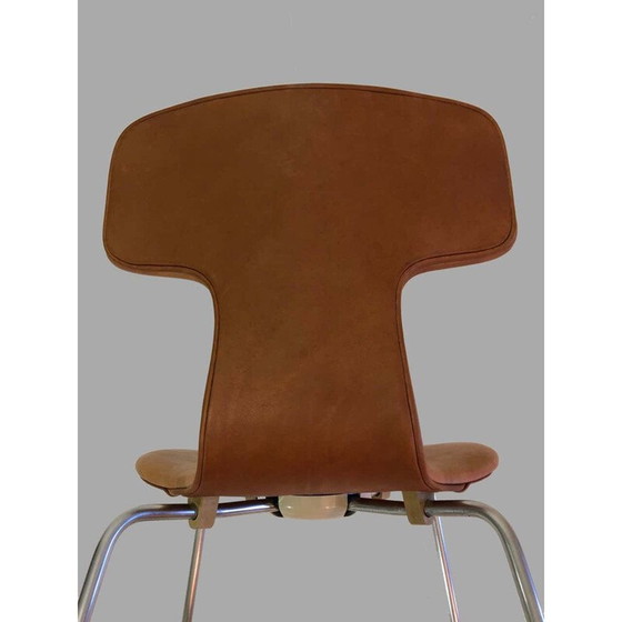 Image 1 of Ensemble de 8 chaises T ou Hammer Chairs vintage Arne Jacobsen 1960s