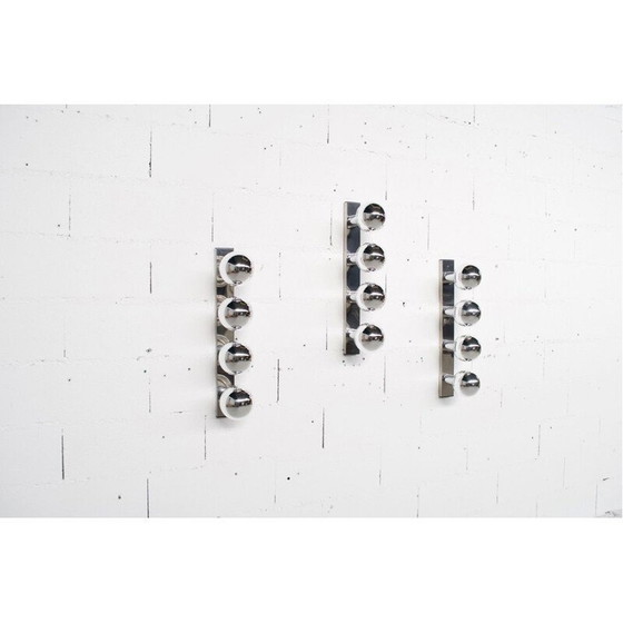 Image 1 of Ensemble de 3 lampes murales vintage par Motoko Ishii pour Staff, 1970