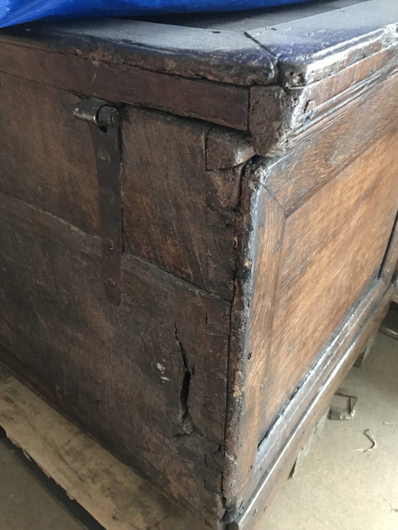 Image 1 of Coffre à couvertures ancien