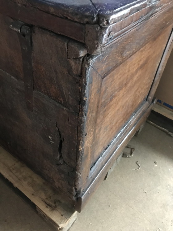 Image 1 of Coffre à couvertures ancien