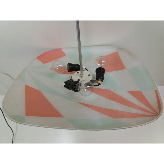 Image 1 of Suspension en verre du Mid Century Napako 1960s