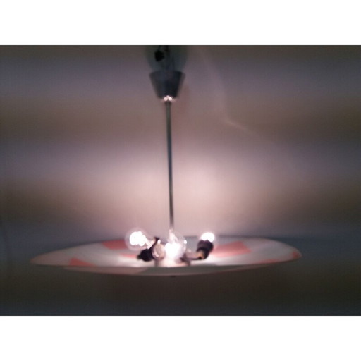 Suspension en verre du Mid Century Napako 1960s