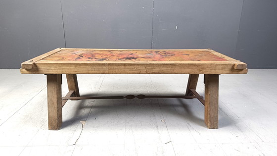 Image 1 of Table basse rustique en cuivre, 1970S