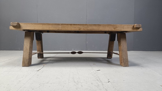 Image 1 of Table basse rustique en cuivre, 1970S