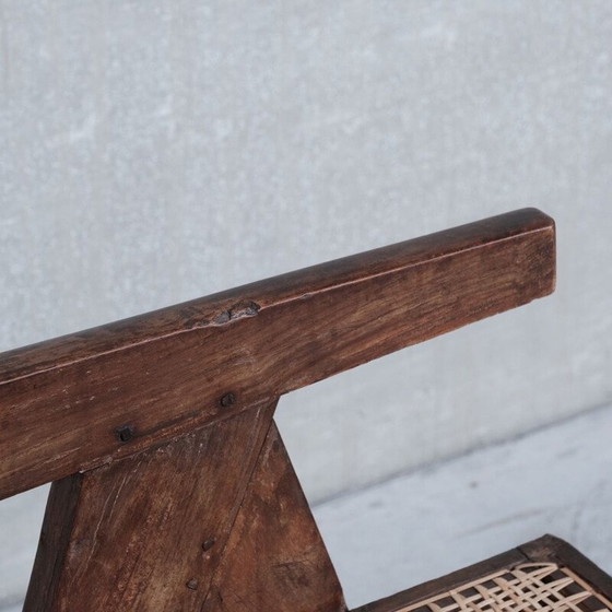 Image 1 of Fauteuil vintage en teck Pj-Si-S8-B par Pierre Jeanneret, Inde 1955s