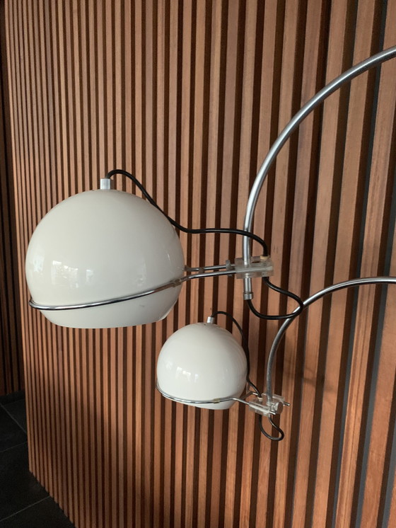 Image 1 of Lampe à arc double vintage Gepo - blanc