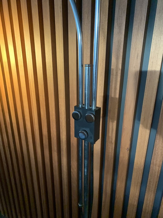 Image 1 of Lampe à arc double vintage Gepo - blanc