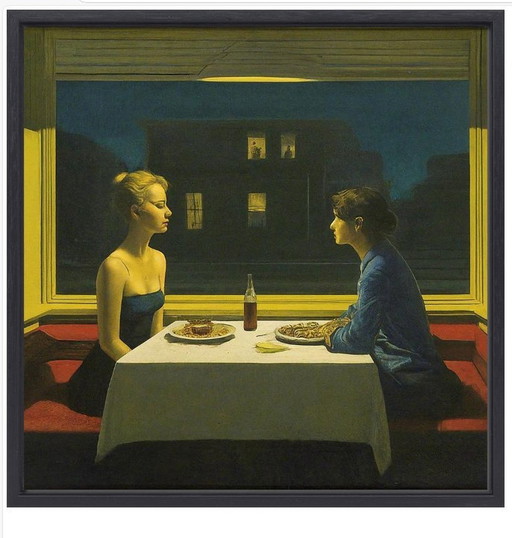 Edward Hopper----Dîner à la lumière tamisée