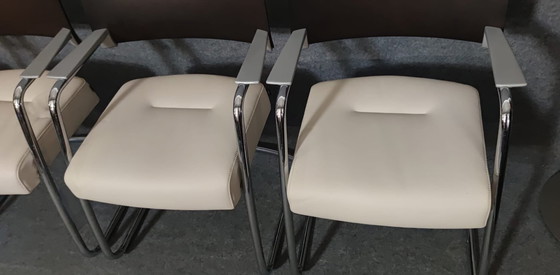 Image 1 of 4× chaises Mid Century Modern Design Chaise de cuisine Chaise de cuisine Danish 60Er Vintage Retro 60S Armchair