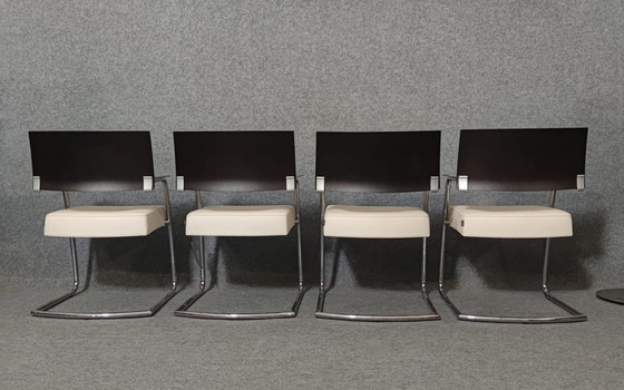 Image 1 of 4× chaises Mid Century Modern Design Chaise de cuisine Chaise de cuisine Danish 60Er Vintage Retro 60S Armchair