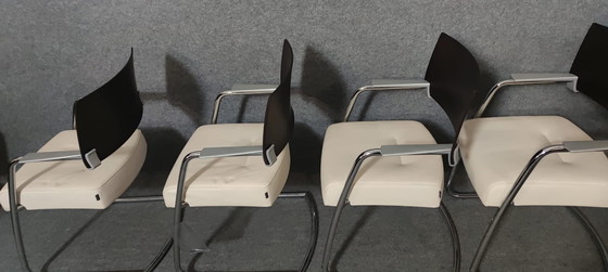 Image 1 of 4× chaises Mid Century Modern Design Chaise de cuisine Chaise de cuisine Danish 60Er Vintage Retro 60S Armchair