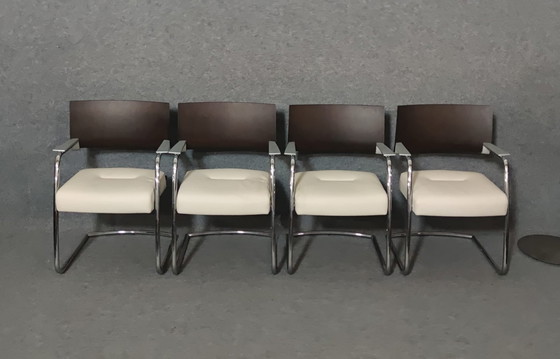 Image 1 of 4× chaises Mid Century Modern Design Chaise de cuisine Chaise de cuisine Danish 60Er Vintage Retro 60S Armchair