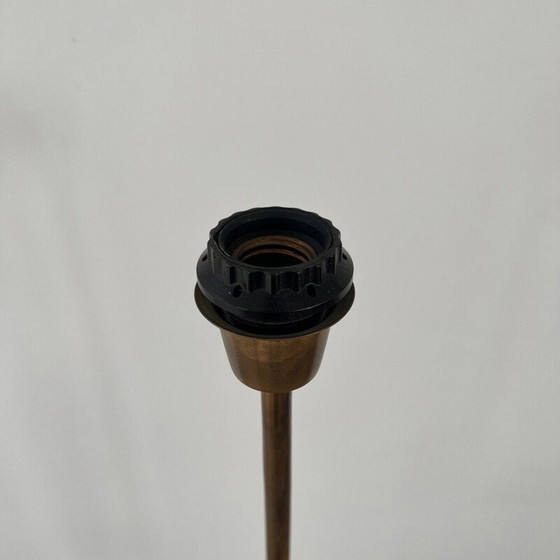 Image 1 of Paire de lampadaires vintage en laiton et teck, Suède 1970