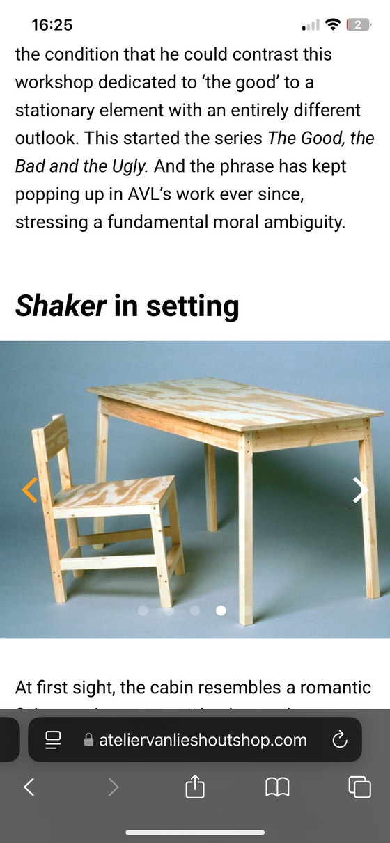 Image 1 of Atelier Van Lieshout - Moooi Shaker 4 Chaises + Table