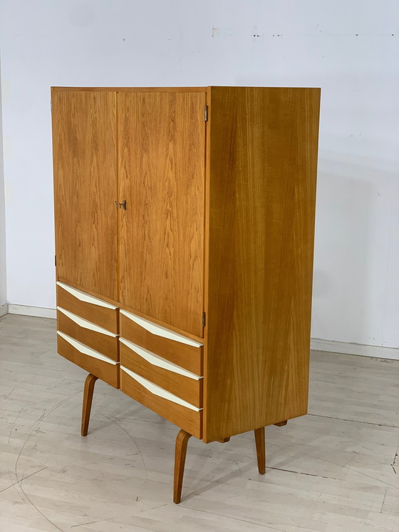 Image 1 of Mid Century armoire à linge armoire à vêtements série 427/n