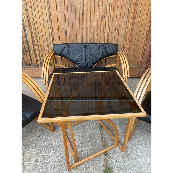 Image 1 of Ensemble salon en cuir Mid Century