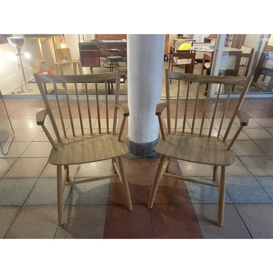 Image 1 of Paire de chaises Hay vintage en bois de hêtre beige, années 2021