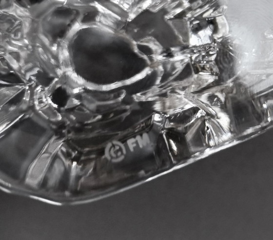 Image 1 of Josef Marcolin Sculpture de glace en cristal d'avant-garde Fm Kunstglas 1980's Autriche/Suède