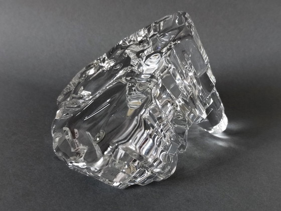 Image 1 of Josef Marcolin Sculpture de glace en cristal d'avant-garde Fm Kunstglas 1980's Autriche/Suède