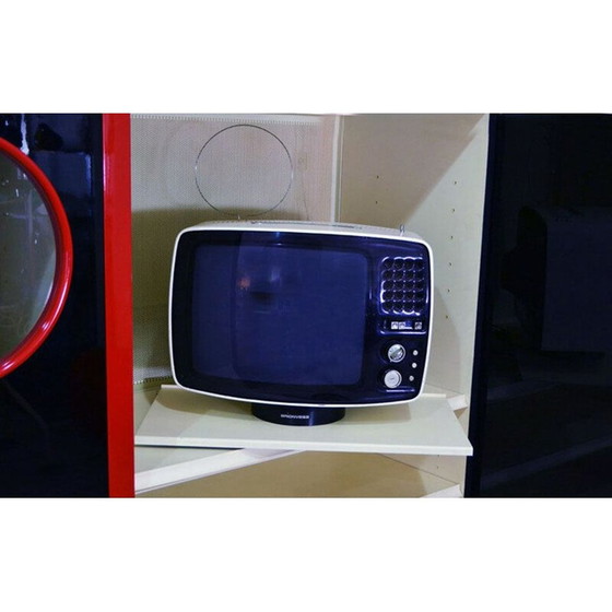 Image 1 of Meuble de lecture audio et vidéo vintage par Giotto Stoppino pour Acerbis, 1980