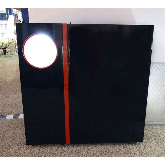 Image 1 of Meuble de lecture audio et vidéo vintage par Giotto Stoppino pour Acerbis, 1980