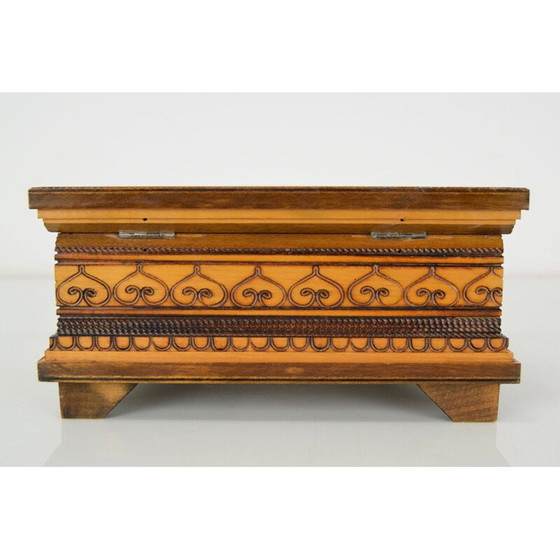 Image 1 of Boîte en bois vintage, Tchécoslovaquie 1960
