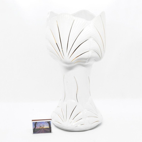 Image 1 of Vase vintage en porcelaine Hollywood Regency, Pologne 1970