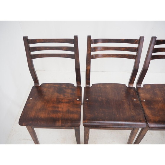 Image 1 of Ensemble de 4 chaises de salle à manger du milieu du siècle par Ludvík Volák, Tchécoslovaquie années 1960