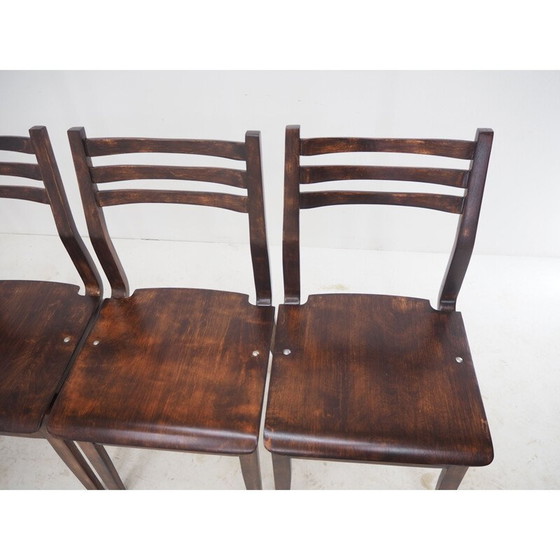 Image 1 of Ensemble de 4 chaises de salle à manger du milieu du siècle par Ludvík Volák, Tchécoslovaquie années 1960