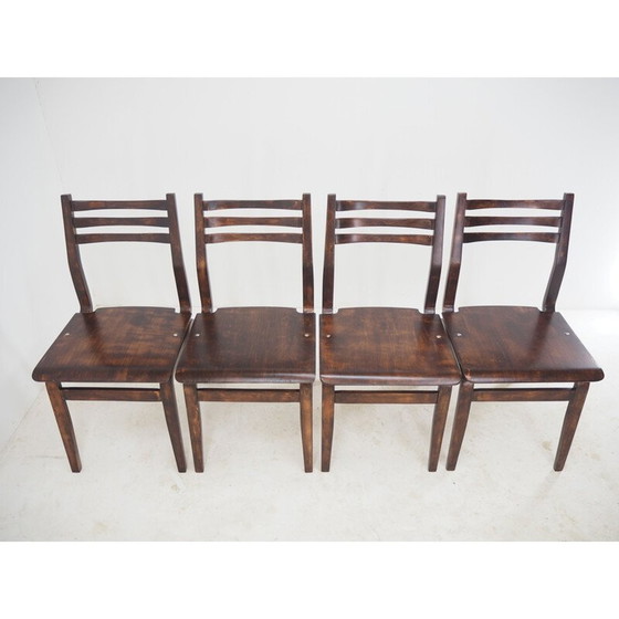 Image 1 of Ensemble de 4 chaises de salle à manger du milieu du siècle par Ludvík Volák, Tchécoslovaquie années 1960
