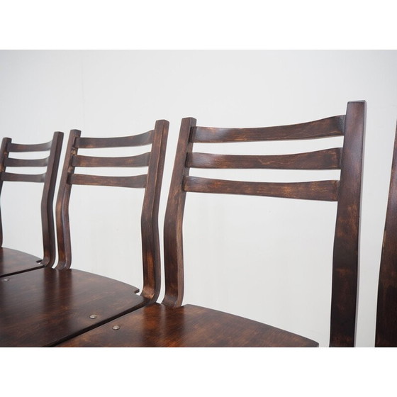 Image 1 of Ensemble de 4 chaises de salle à manger du milieu du siècle par Ludvík Volák, Tchécoslovaquie années 1960